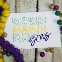 Mardi Gras Embroidery Design